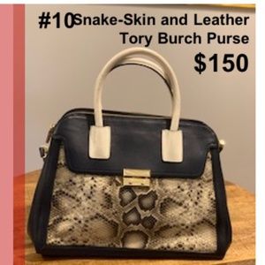 Tory Burch Snakeskin Tote